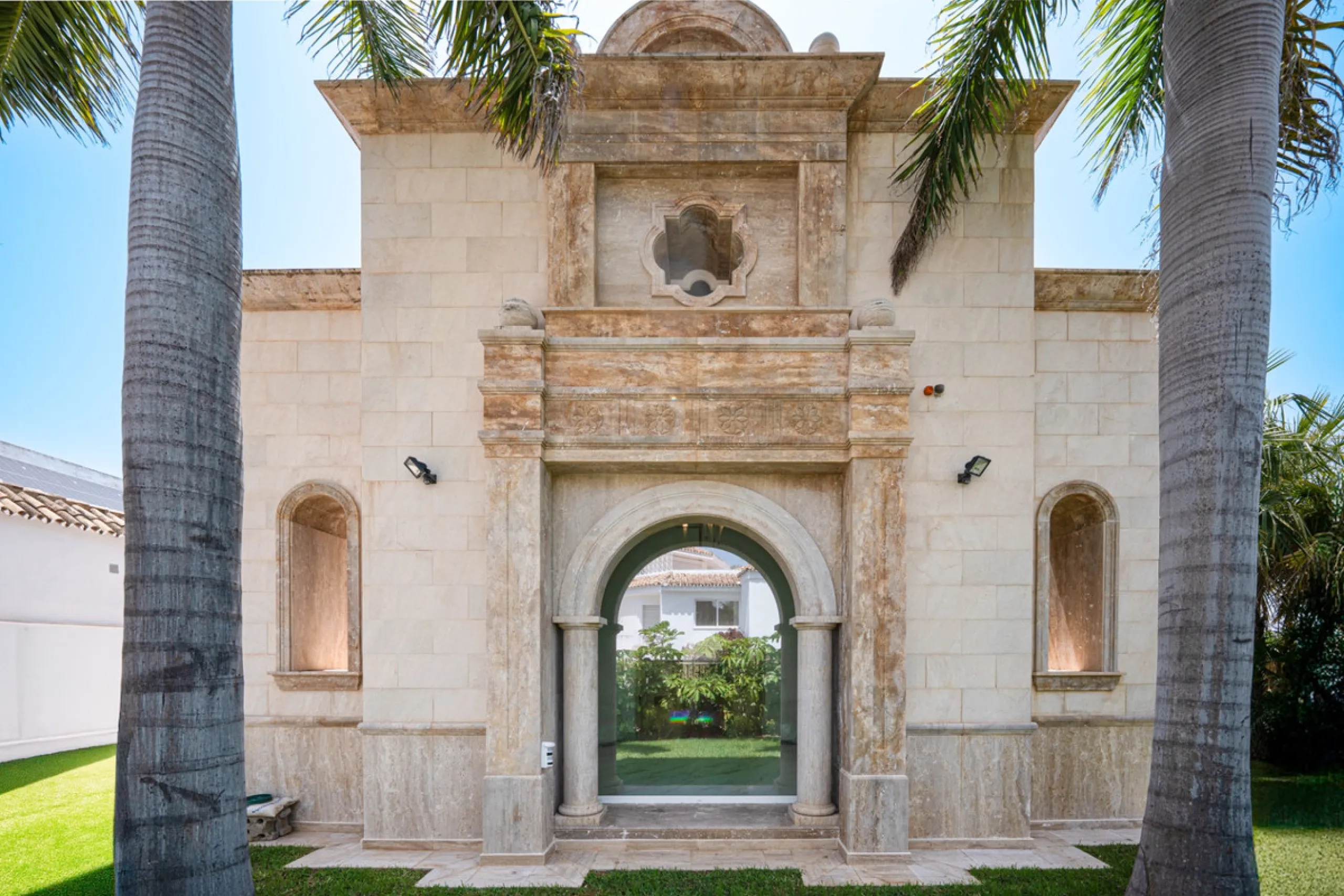 Villa Roma is a stunning four-bedroom, four-bathroom home in the exclusive beachside area of Los Monteros, Marbella East. Just a short walk from the beach, this elegant villa sits on a 933m² plot and combines classic European design with modern coastal co