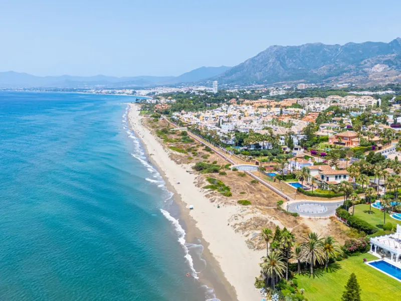 Villa Roma is a stunning four-bedroom, four-bathroom home in the exclusive beachside area of Los Monteros, Marbella East. Just a short walk from the beach, this elegant villa sits on a 933m² plot and combines classic European design with modern coastal co