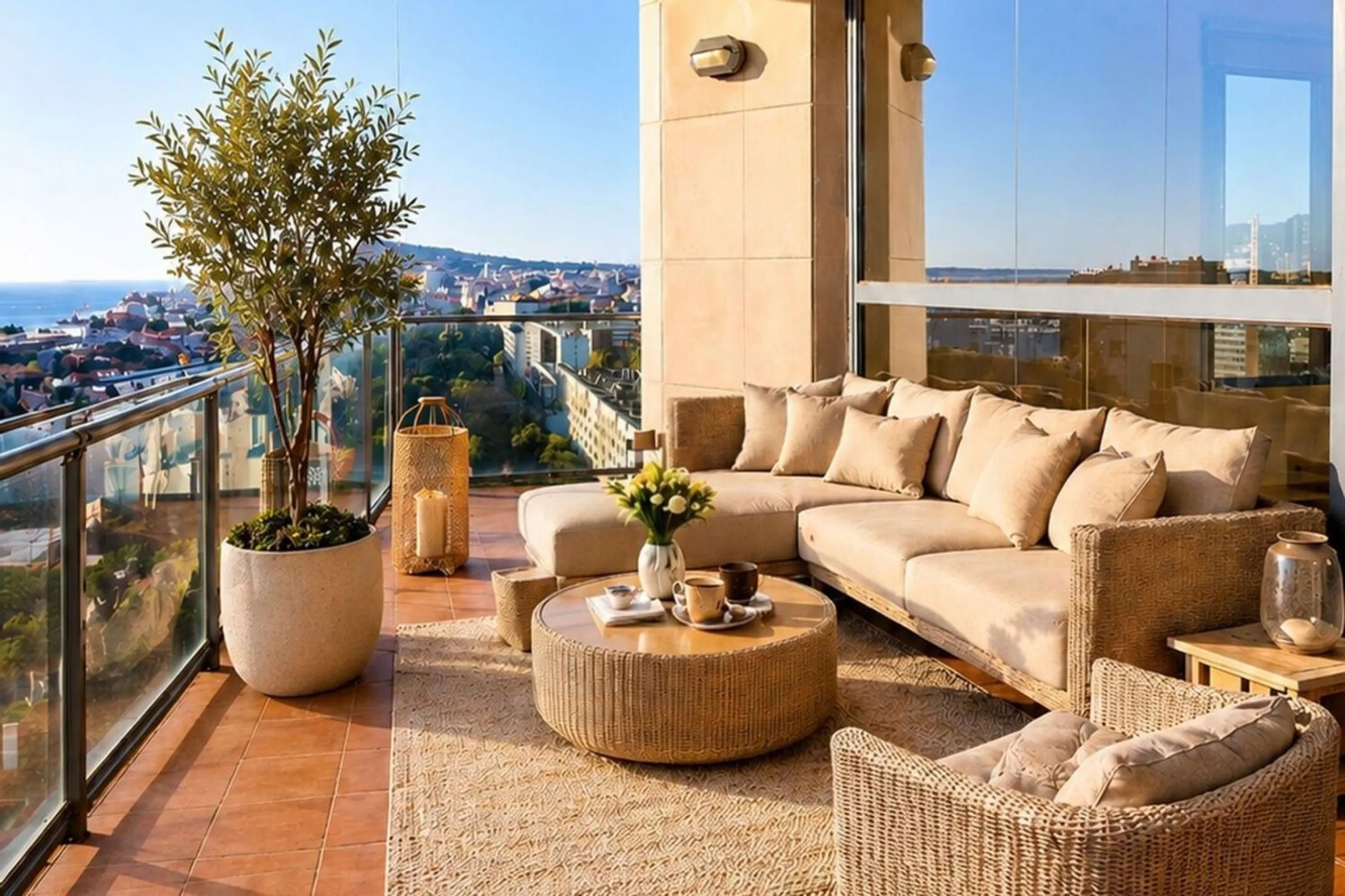 Exclusive panoramic apartment with sea views in Diagonal Mar, Barcelona