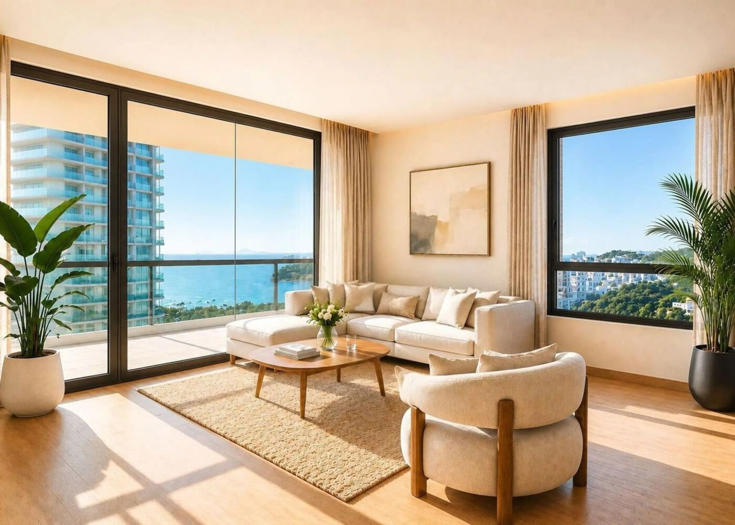 Exclusive panoramic apartment with sea views in Diagonal Mar, Barcelona