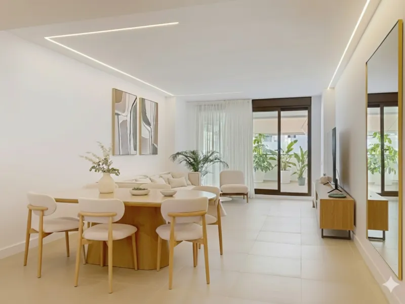 Located in Las Mesas, one of the most sought-after and rapidly expanding residential areas in the city of Estepona, this elegant elevated ground floor apartment combines contemporary design, comfort, and a privileged location. Just a 10-minute walk from t