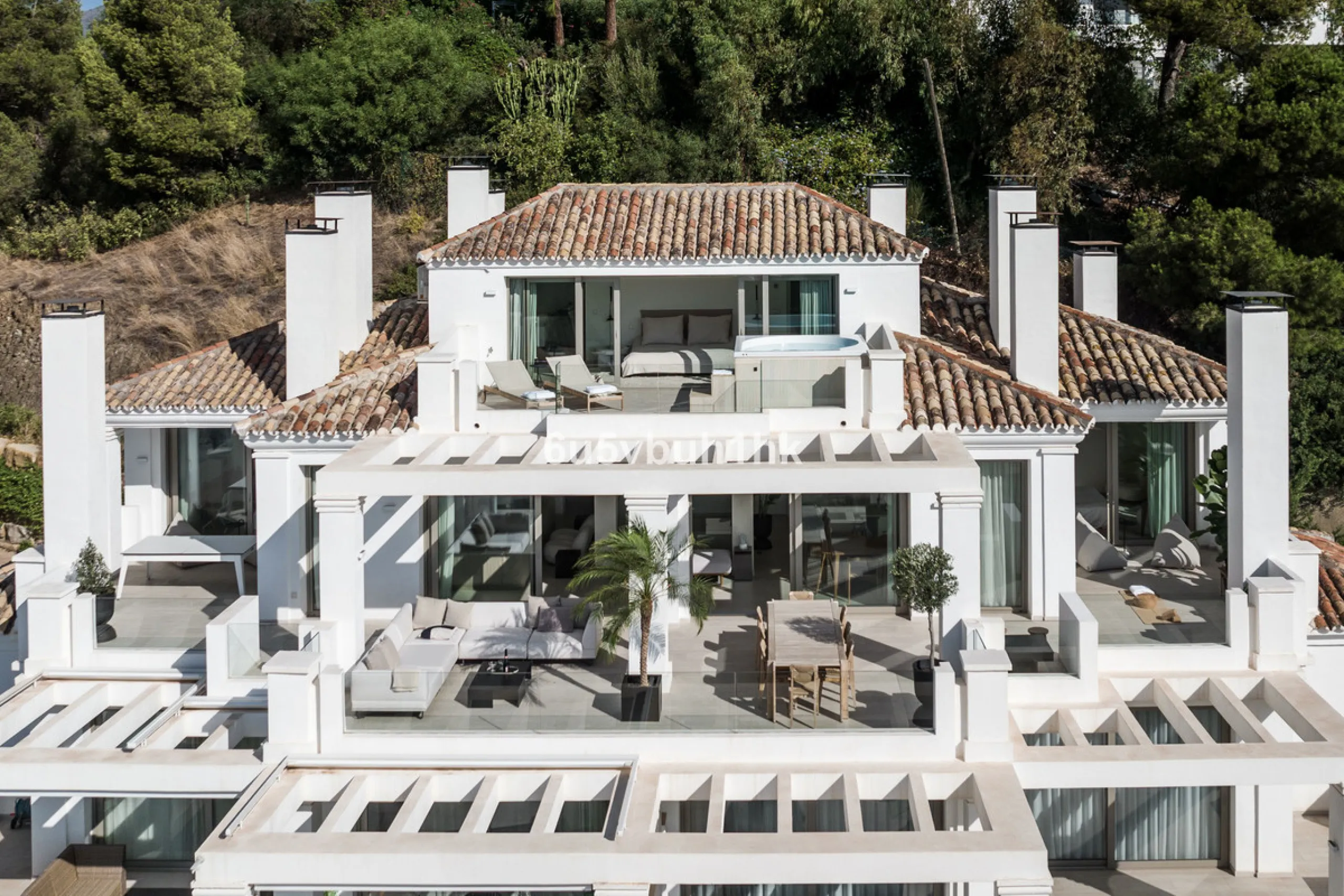 Located in the exclusive gated community of 9 Lions Residences above Puerto Banus, this corner duplex penthouse offers complete privacy, breathtaking sea views, and the feel of a private villa – without the maintenance.