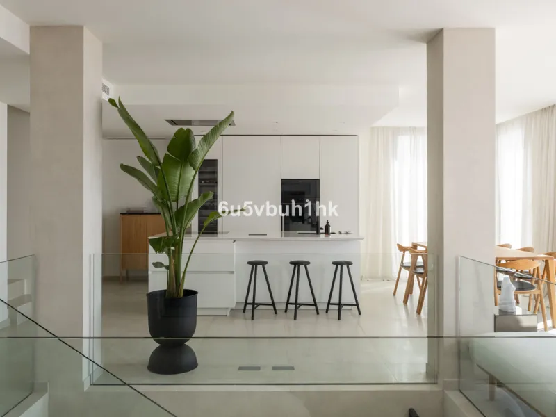Located in the exclusive gated community of 9 Lions Residences above Puerto Banus, this corner duplex penthouse offers complete privacy, breathtaking sea views, and the feel of a private villa – without the maintenance.