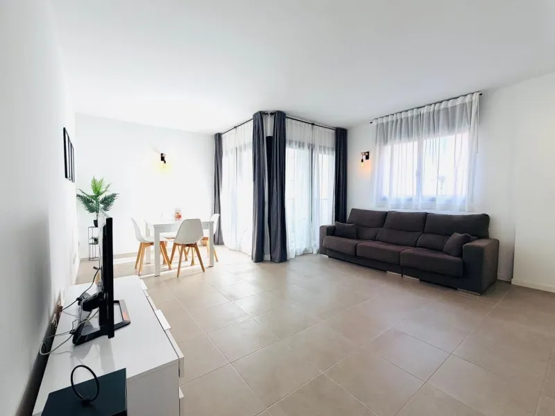 Modern bright apartment with pool next to the beach in Calafell, Costa Dorada