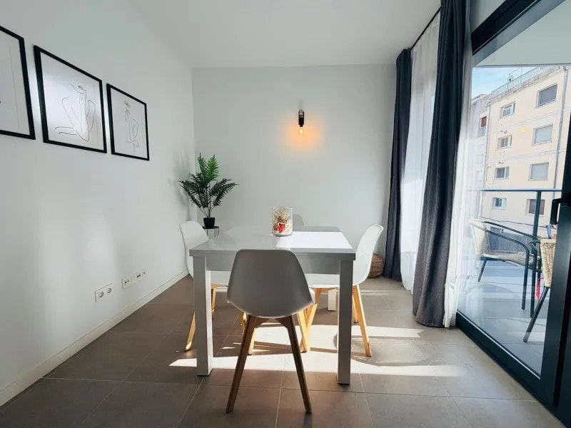 Modern bright apartment with pool next to the beach in Calafell, Costa Dorada