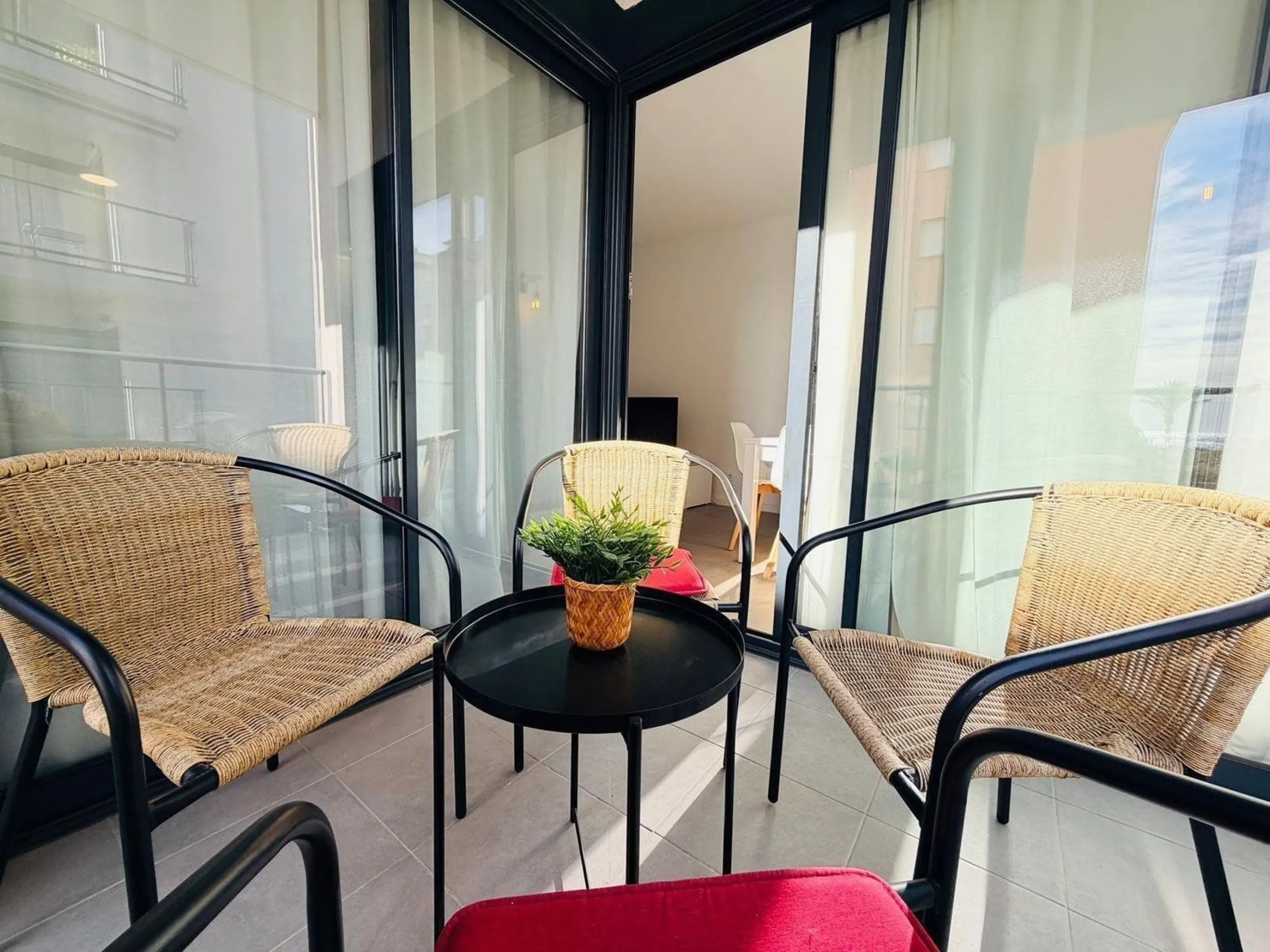Modern bright apartment with pool next to the beach in Calafell, Costa Dorada