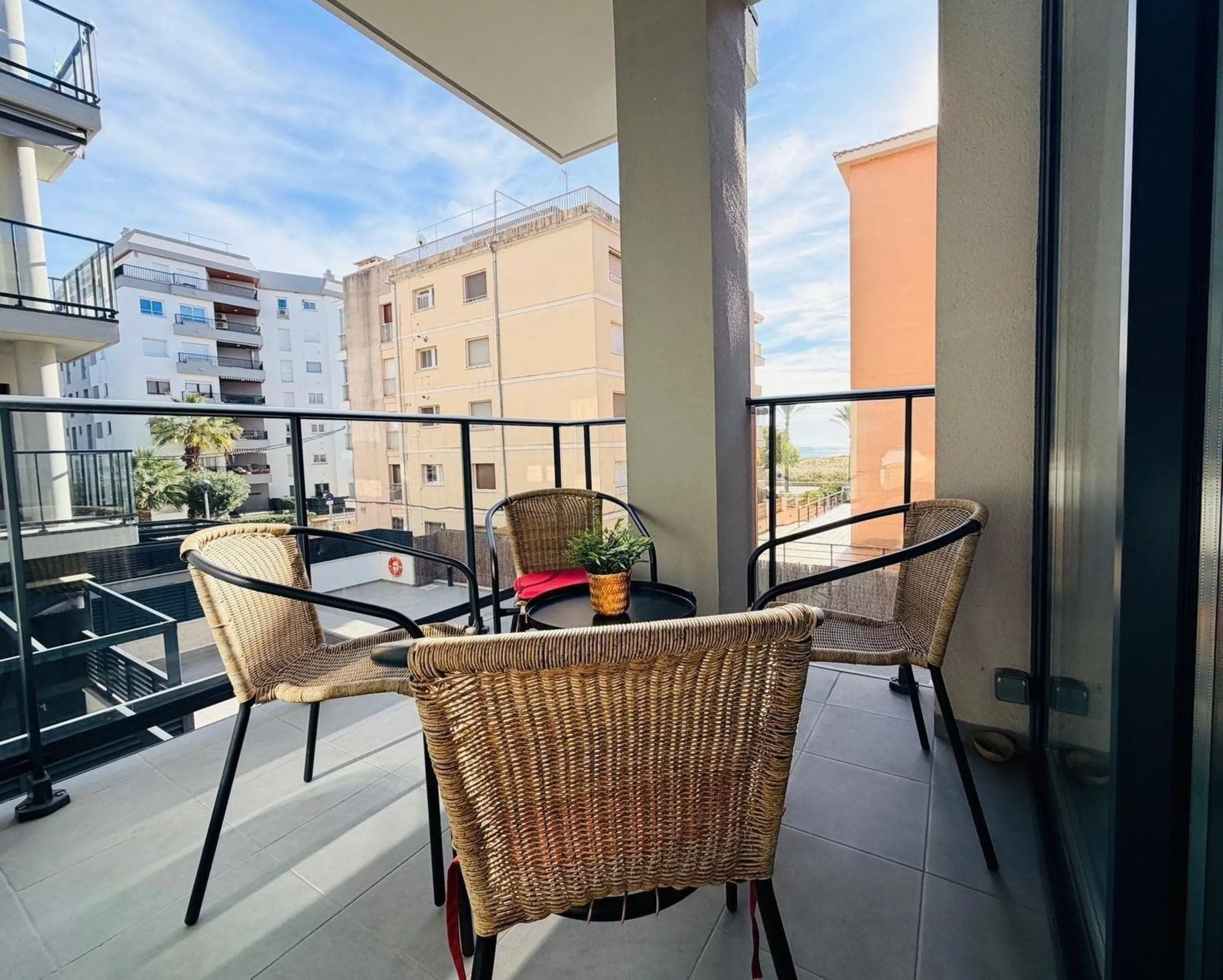 Modern bright apartment with pool next to the beach in Calafell, Costa Dorada