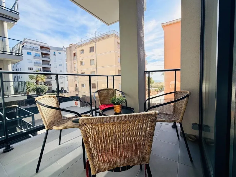 Modern bright apartment with pool next to the beach in Calafell, Costa Dorada