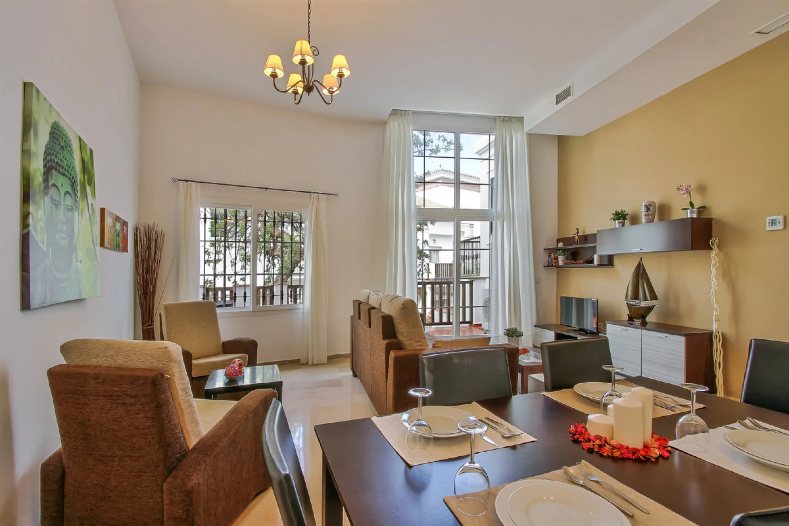 Wonderful house has just been put up for sale in the scenic Golf Resort near Malaga.