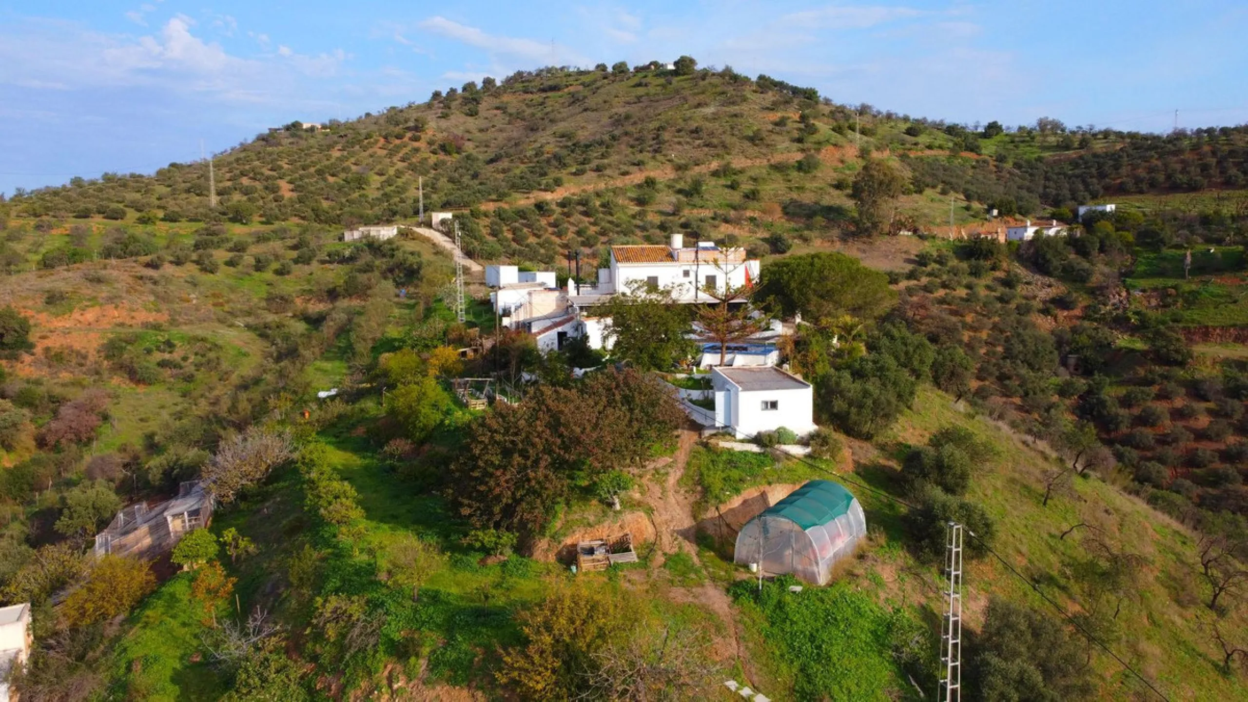 For sale: a characterful and authentic Spanish finca just 15 minutes from the lively village of Pizarra, right in the heart of Andalusia. This unique property boasts an impressive 63,766 m² of private land and features two fully independent homes — ideal 