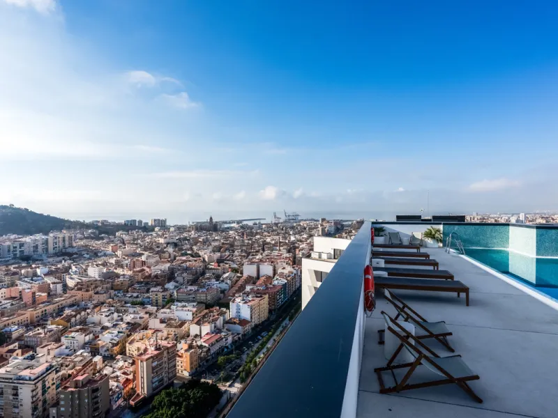 Experience high-rise living in the heart of Malaga! This elegant 2-bedroom, 2-bathroom apartment is located on the 25th floor of the iconic Malaga Urban Sky Tower, offering breathtaking panoramic views of the city skyline.