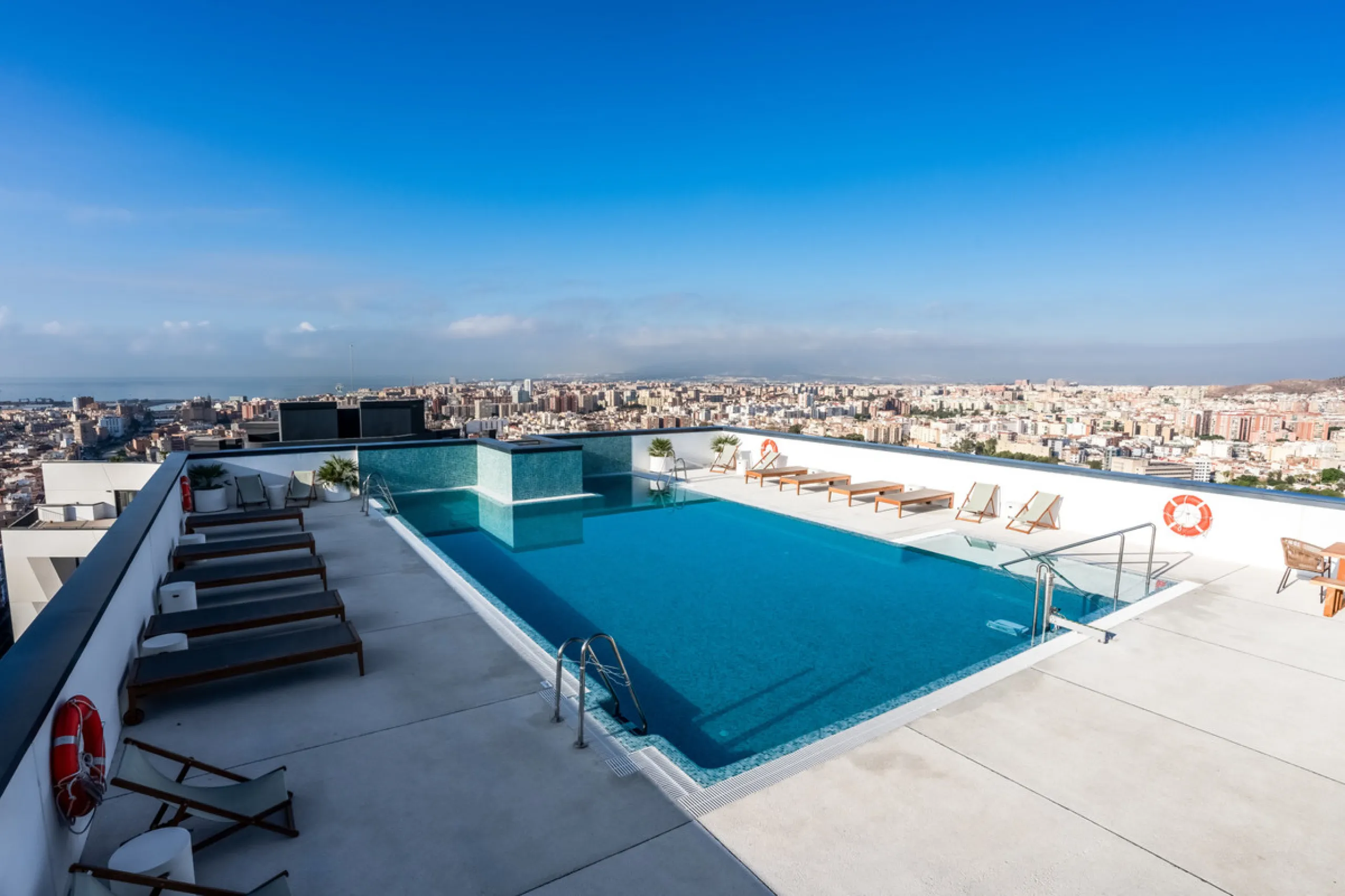 Experience high-rise living in the heart of Malaga! This elegant 2-bedroom, 2-bathroom apartment is located on the 25th floor of the iconic Malaga Urban Sky Tower, offering breathtaking panoramic views of the city skyline.