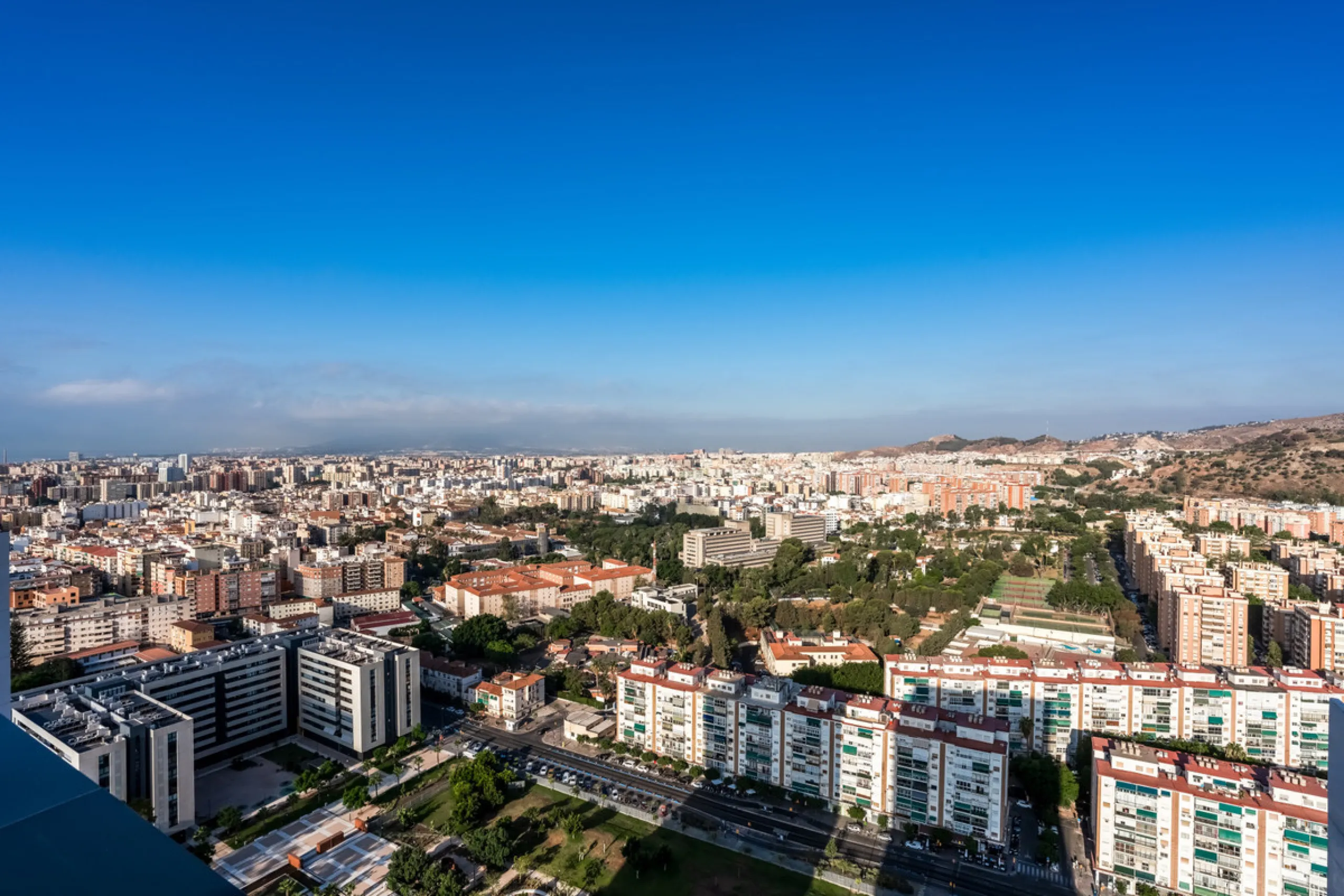 Experience high-rise living in the heart of Malaga! This elegant 2-bedroom, 2-bathroom apartment is located on the 25th floor of the iconic Malaga Urban Sky Tower, offering breathtaking panoramic views of the city skyline.