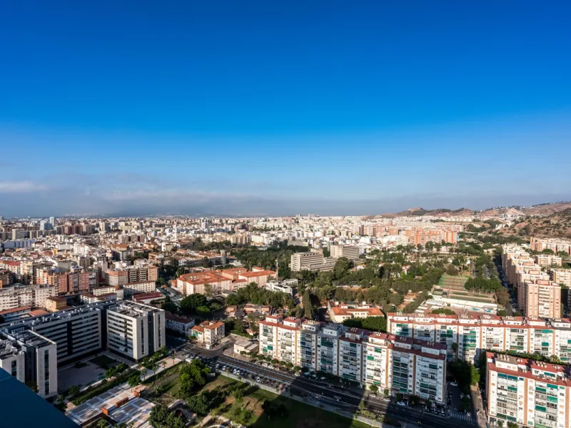 Experience high-rise living in the heart of Malaga! This elegant 2-bedroom, 2-bathroom apartment is located on the 25th floor of the iconic Malaga Urban Sky Tower, offering breathtaking panoramic views of the city skyline.