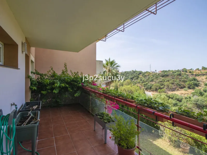 This semi-detached house is located in the hills of Sierra Bermeja, in the Forest Hills urbanisation of Estepona, nestled in nature and surrounded by lush vegetation and mountain air.