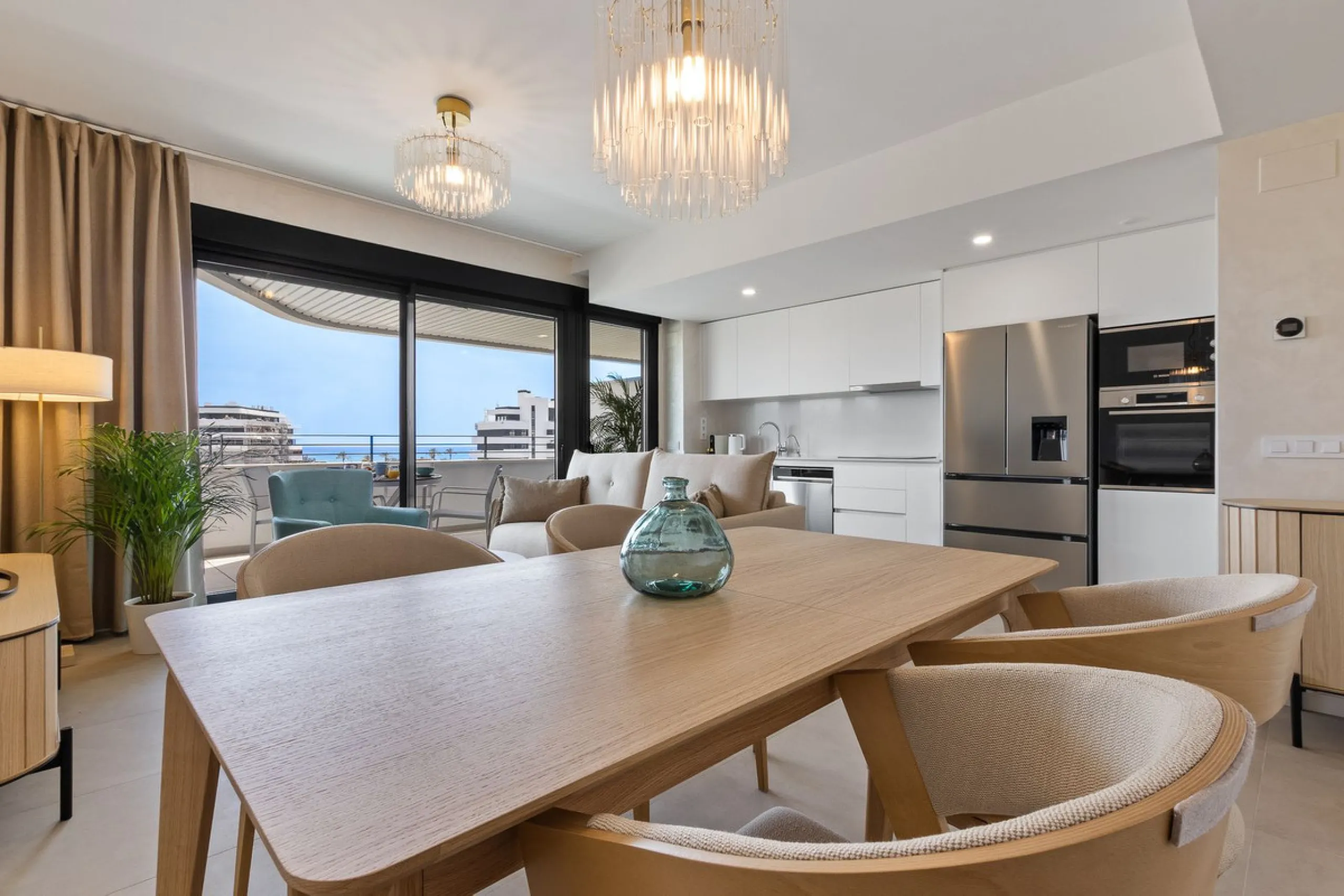 Step into the essence of refined coastal living with this exquisite one-bedroom resale property in the prestigious, an exclusive beachfront enclave in the heart of Torremolinos. Bathed in golden sunlight and kissed by sea breezes, this brand-new apartment