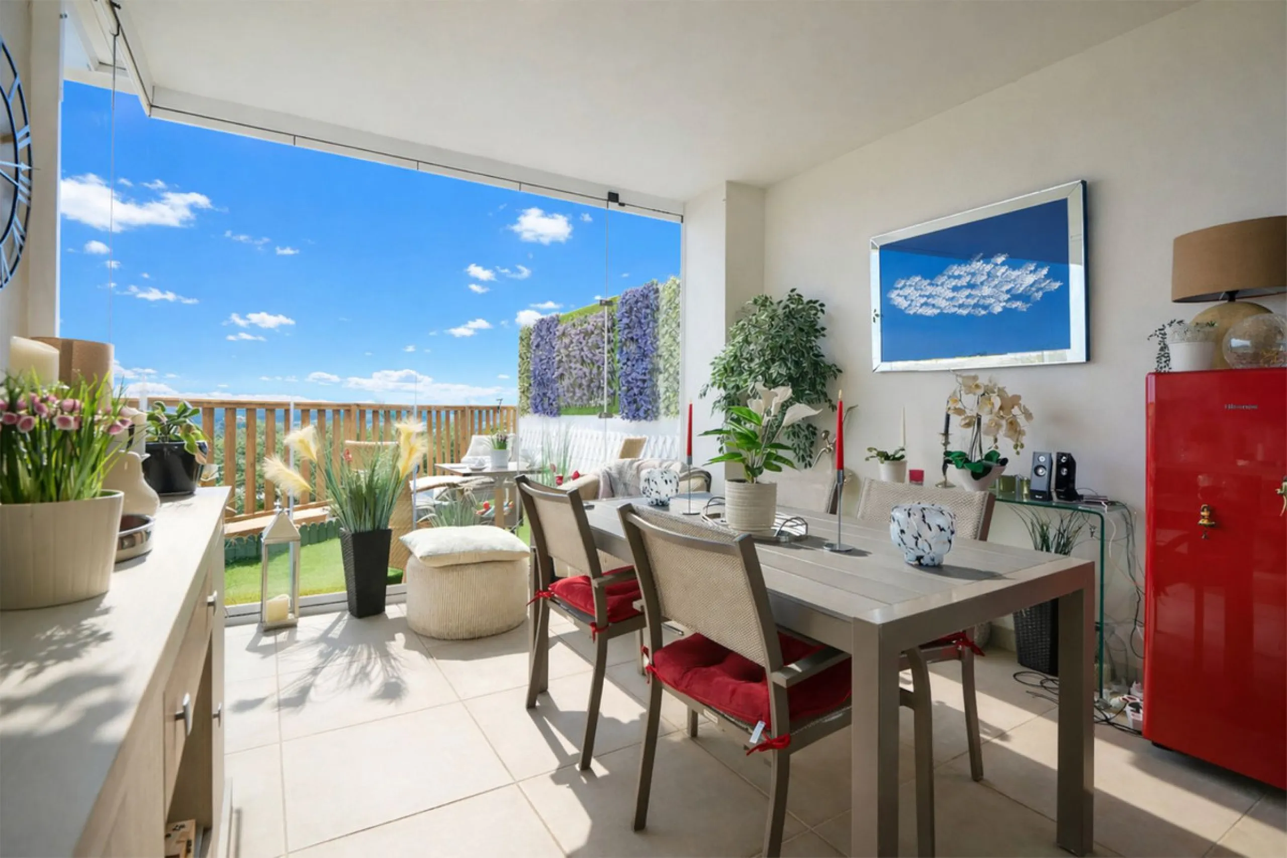 SHORT TERM RENTAL IS ALLOWED -  EASY VIEWING !!!!   Panoramic view with lateral sea view in the fishing village of La Cala de Mijas
