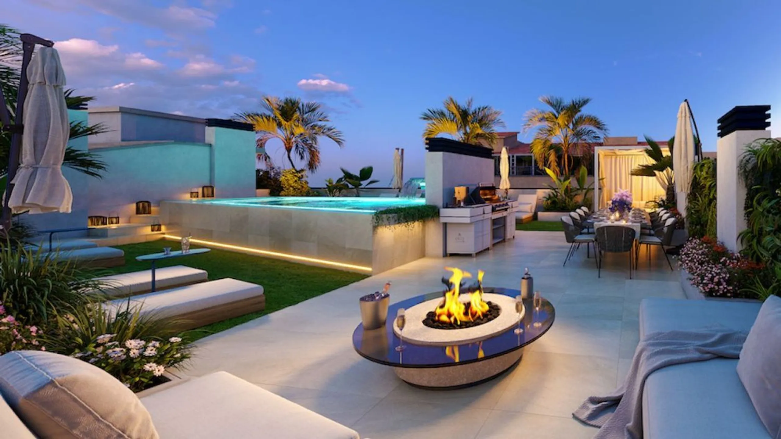 Nueva promoción de obra nueva con terraza en azotea y piscina en Cambrils, Costa Dorada