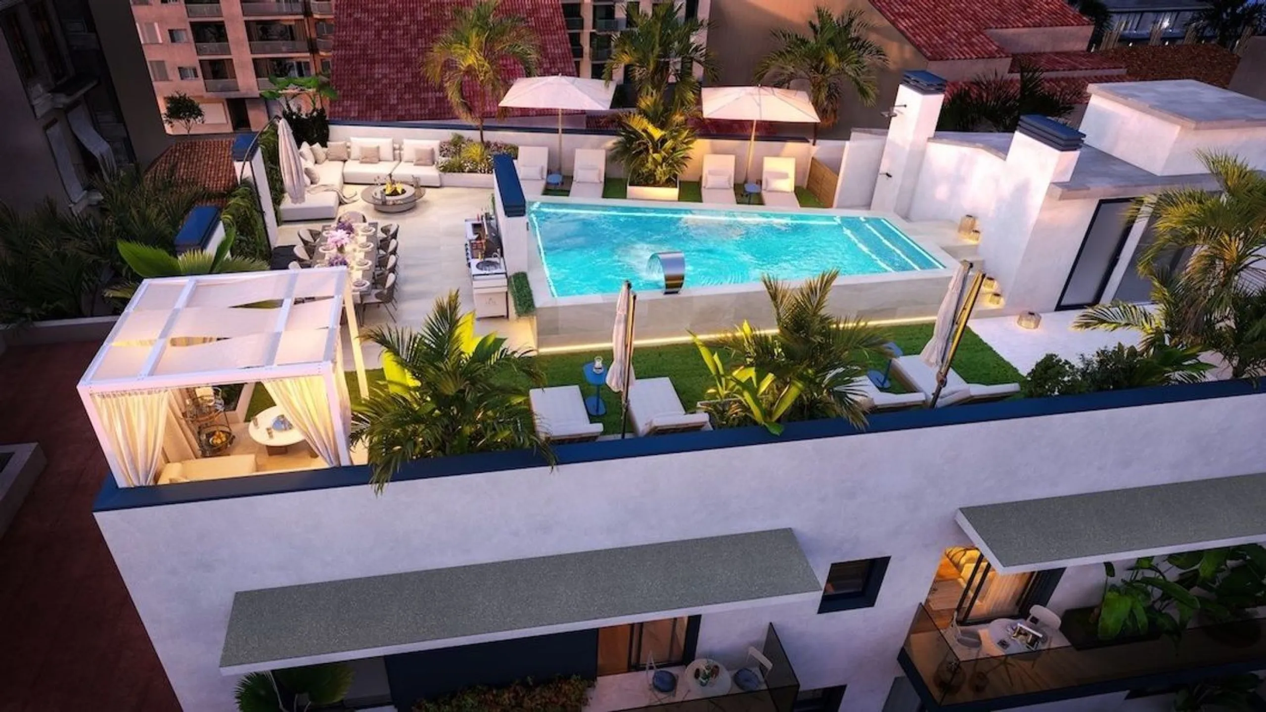 Nueva promoción de obra nueva con terraza en azotea y piscina en Cambrils, Costa Dorada