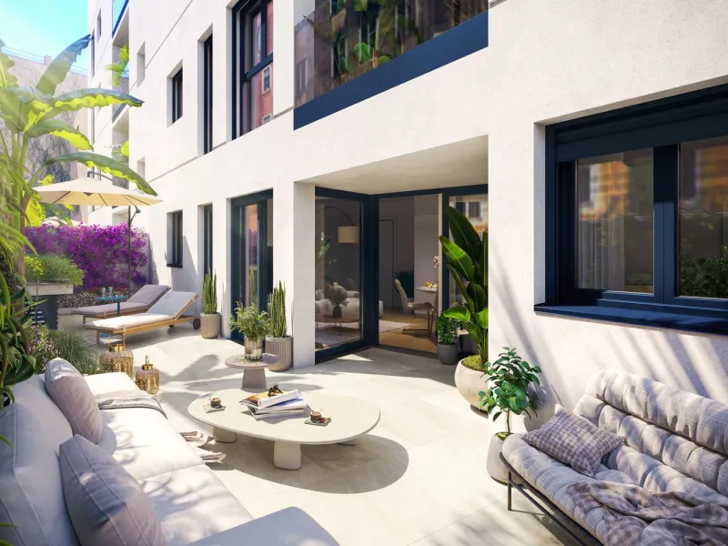Nueva promoción de obra nueva con terraza en azotea y piscina en Cambrils, Costa Dorada