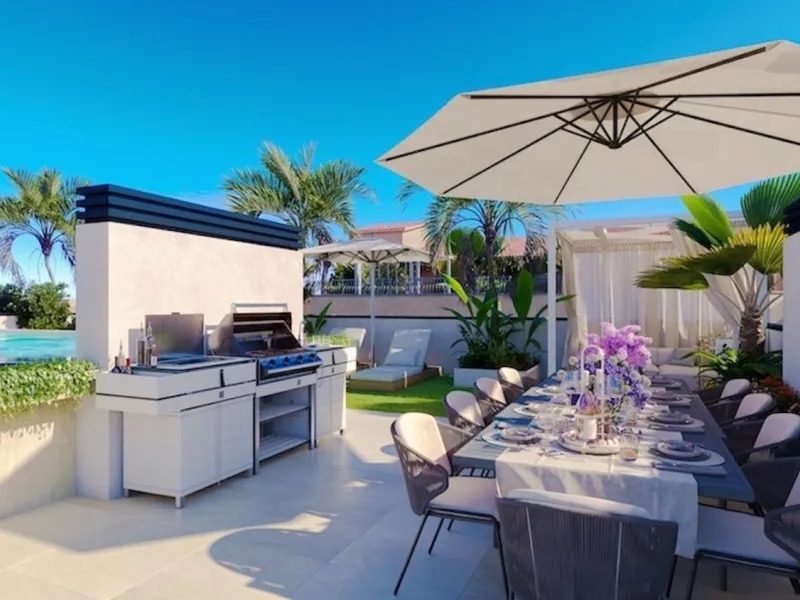 Nueva promoción de obra nueva con terraza en azotea y piscina en Cambrils, Costa Dorada