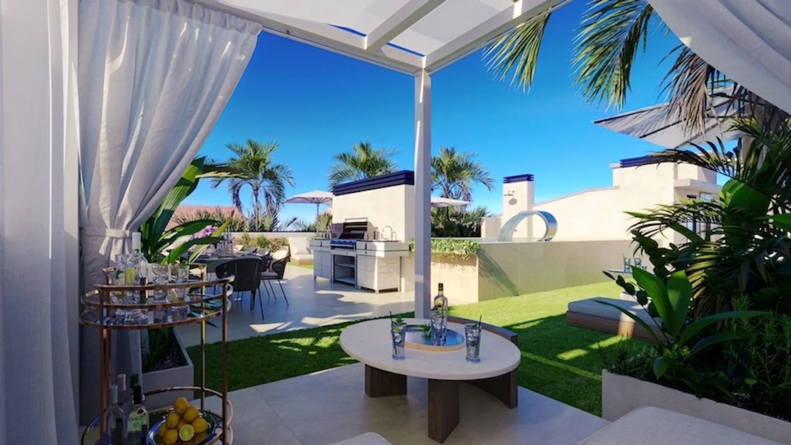 Nueva promoción de obra nueva con terraza en azotea y piscina en Cambrils, Costa Dorada