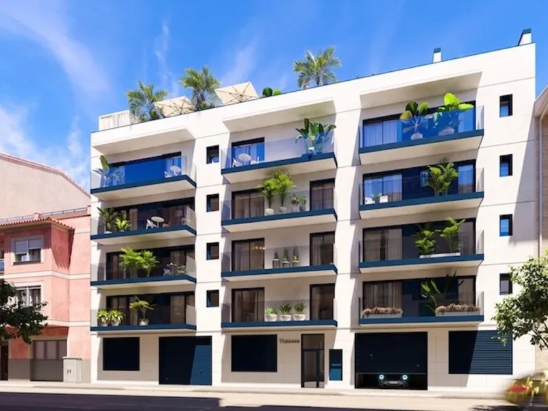 Nueva promoción de obra nueva con terraza en azotea y piscina en Cambrils, Costa Dorada