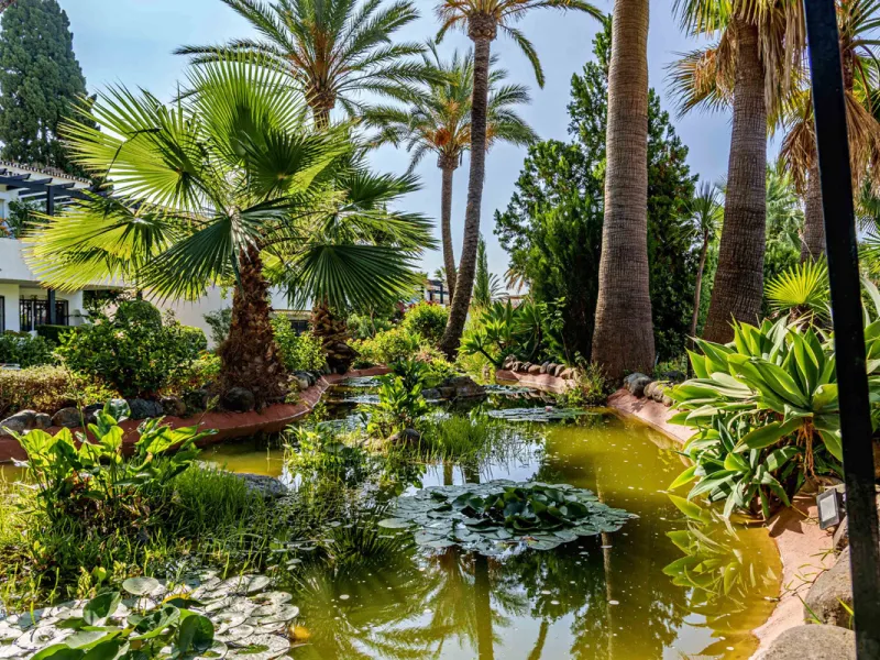 This magnificent ground floor apartment is located in Vivero de Marbella, a quiet, low-rise residential complex in the prestigious Sierra Blanca area on Marbella's Golden Mile, between Imara and Le Blanc. Recently renovated with high-quality materials, th