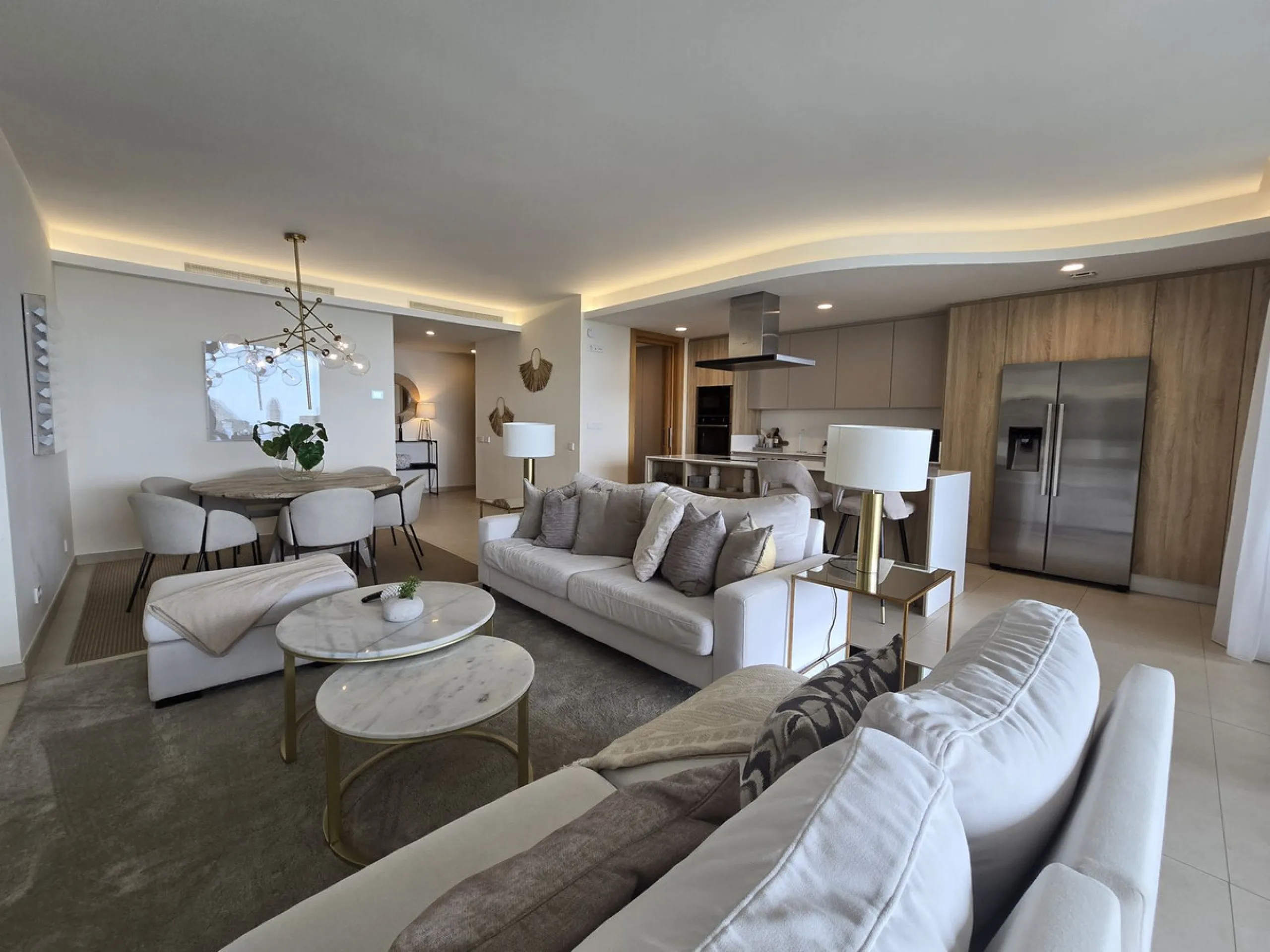 Wonderful 3 Bedroom Ground floor Corner Apartment with Spectacular Mediterranean Views in Real de La Quinta