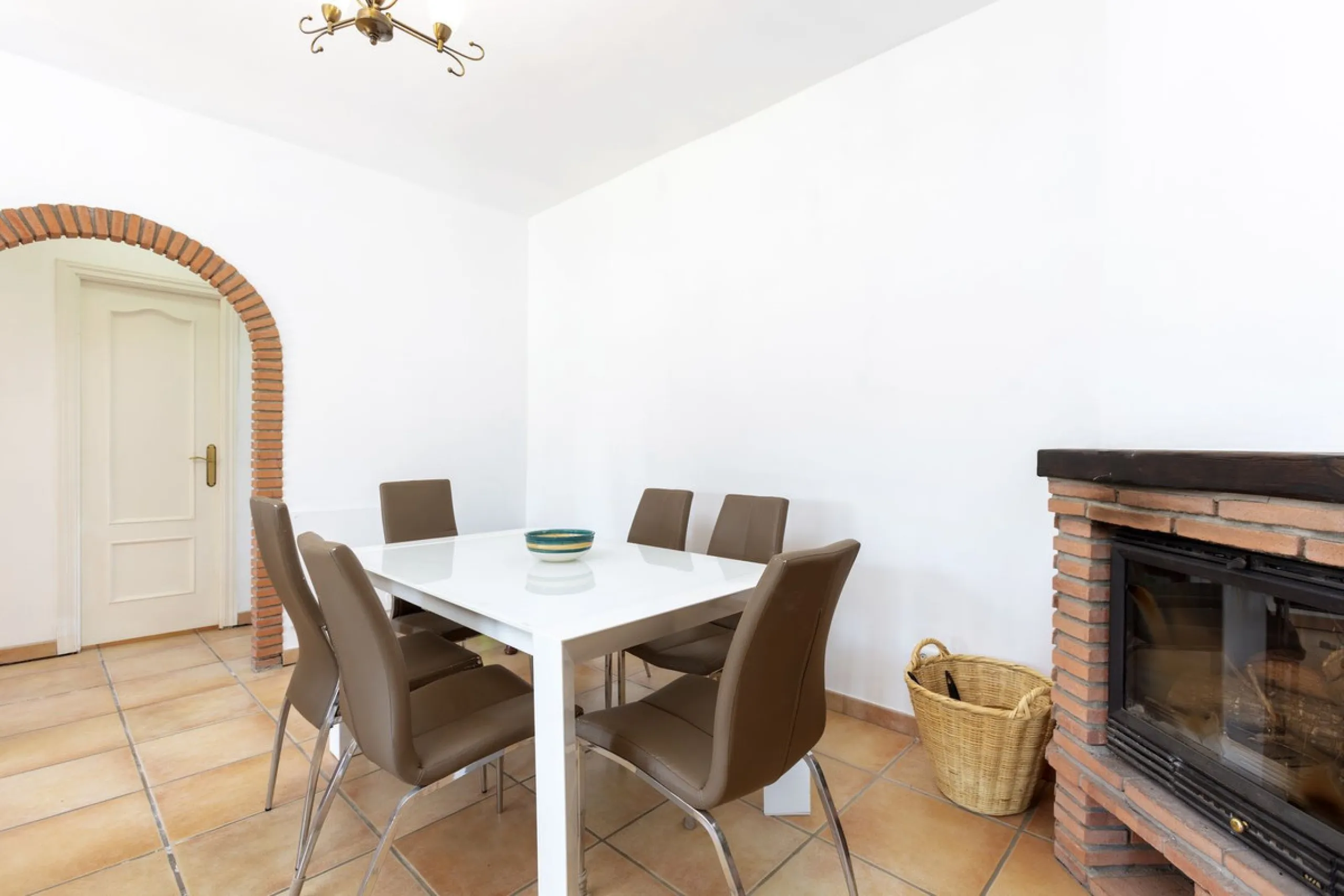 This finca set in an elevated position has impressive mountain views all around it.  The garden is split into different areas each with its own beautiful vibe. Stylish barbecue area by the pool is great for relaxing and welcoming guests.  Main house has t