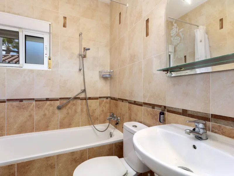 This finca set in an elevated position has impressive mountain views all around it.  The garden is split into different areas each with its own beautiful vibe. Stylish barbecue area by the pool is great for relaxing and welcoming guests.  Main house has t