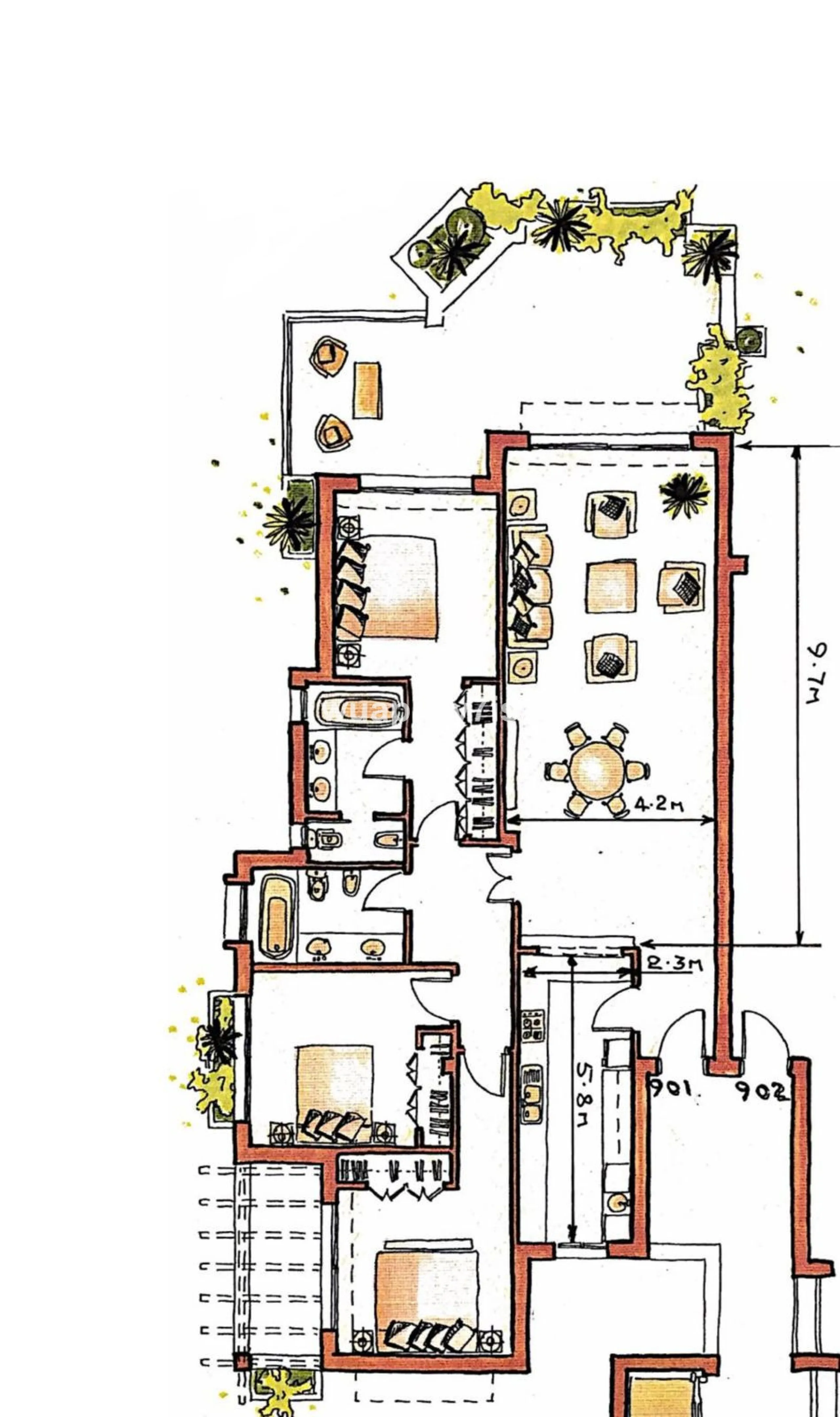 Charming Elevated Ground Floor 3-Bedroom Apartment with Sea and Garden Views – Nueva Andalucía