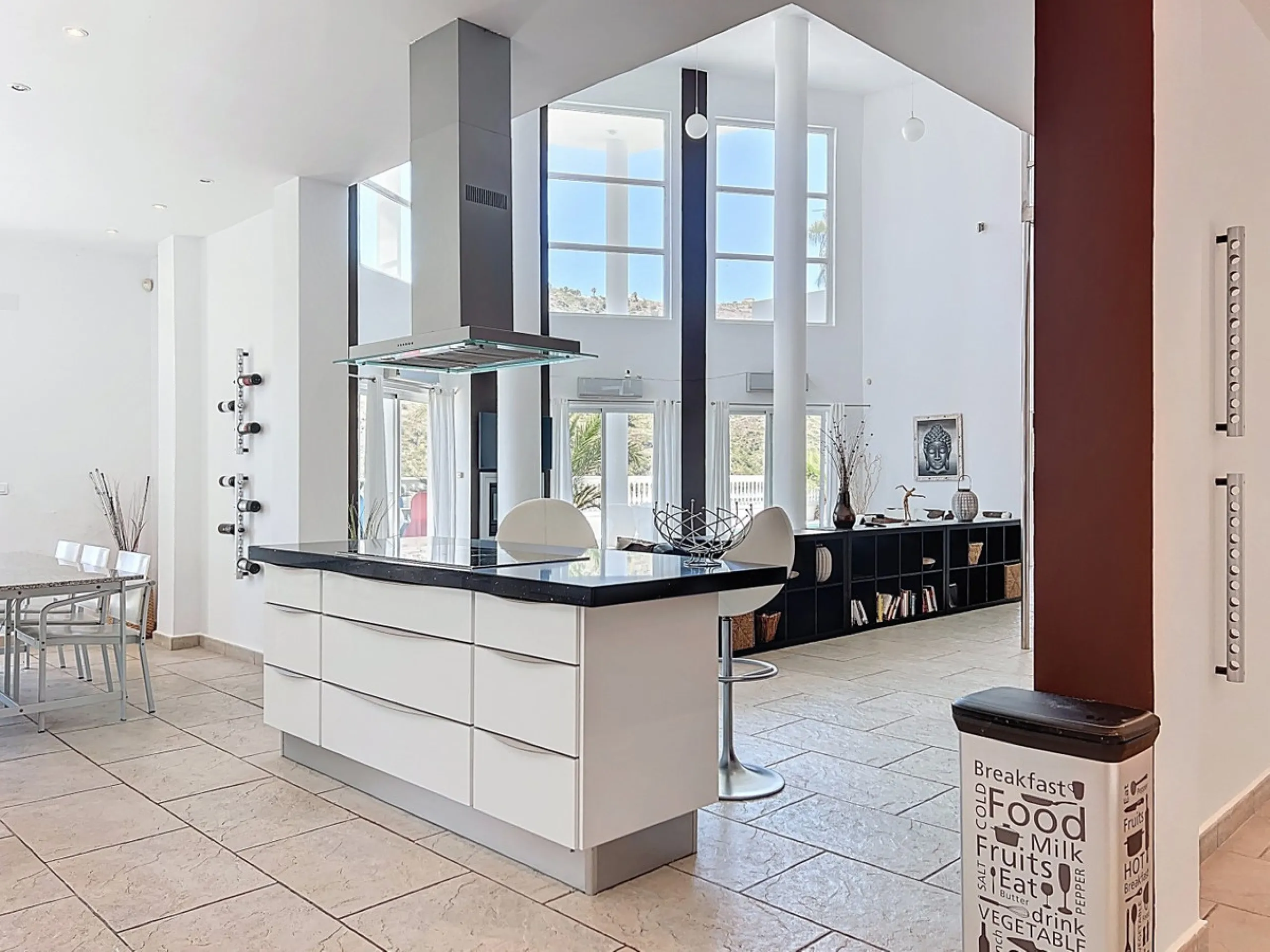 This impressive villa in Málaga, Spain, offers a harmonious blend of space, luxury, and modern design. Spanning 395.8 m2 across two floors, the property boasts 7 bedrooms and 5 bathrooms, making it ideal for large families or those who love to entertain. 
