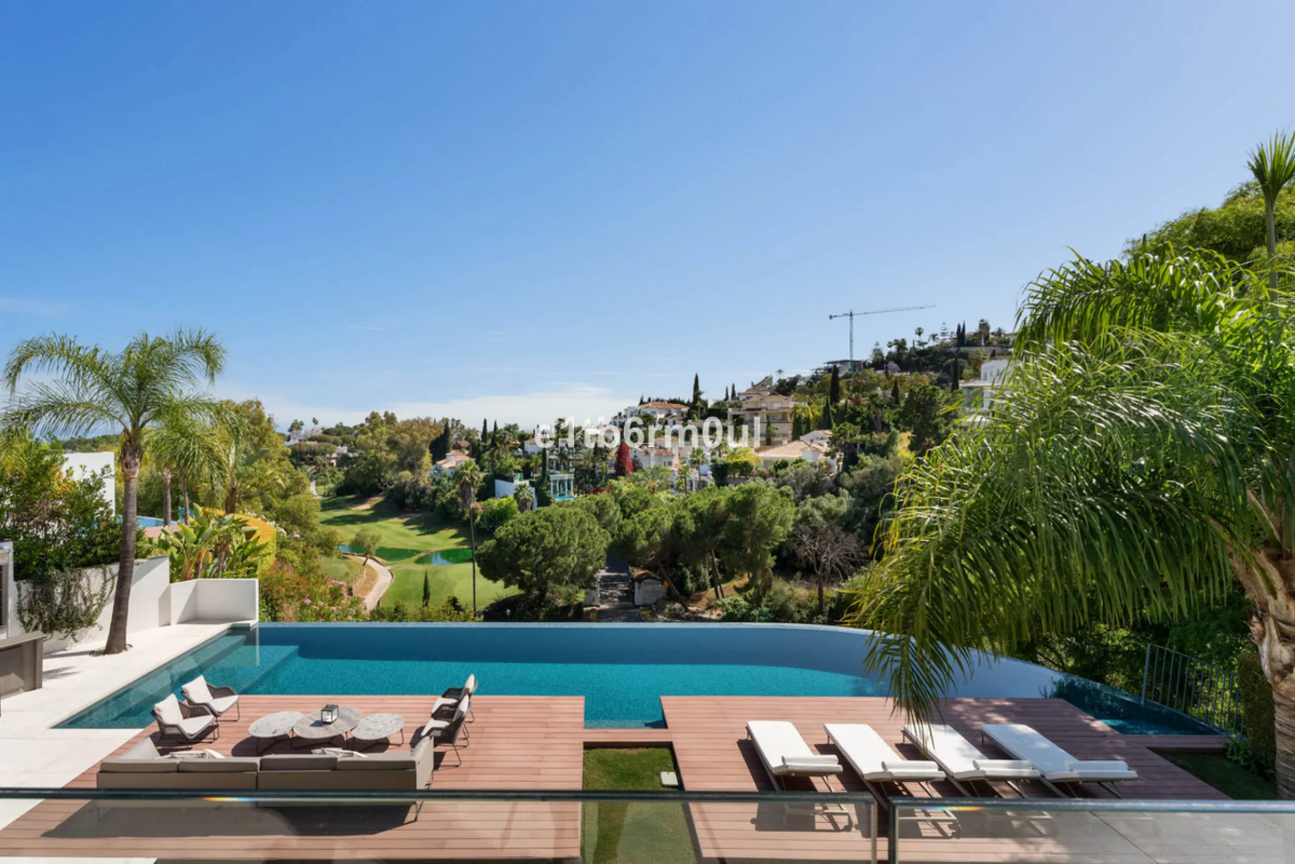 Experience the pinnacle of modern Mediterranean architecture with this brand-new designer villa nestled in the prestigious La Quinta residential enclave of Benahavís. Offering breathtaking panoramic sea and golf course views, this exquisitely crafted home