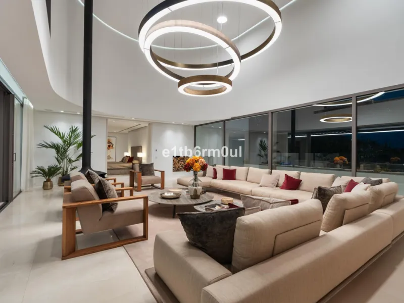 Experience the pinnacle of modern Mediterranean architecture with this brand-new designer villa nestled in the prestigious La Quinta residential enclave of Benahavís. Offering breathtaking panoramic sea and golf course views, this exquisitely crafted home