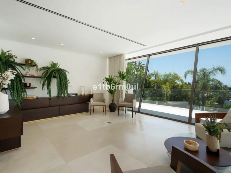 Experience the pinnacle of modern Mediterranean architecture with this brand-new designer villa nestled in the prestigious La Quinta residential enclave of Benahavís. Offering breathtaking panoramic sea and golf course views, this exquisitely crafted home