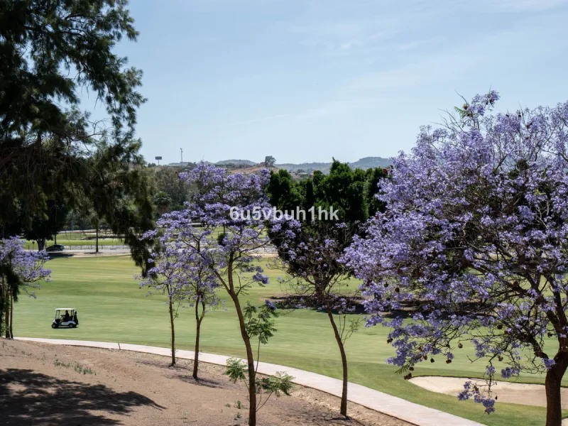 Welcome to a charming townhouse set right on the golf course in Mijas, surrounded by nature, peace, and Andalusian charm. This beautifully maintained home offers a private garden with open green views, backing directly onto a well-kept golf area, ideal fo