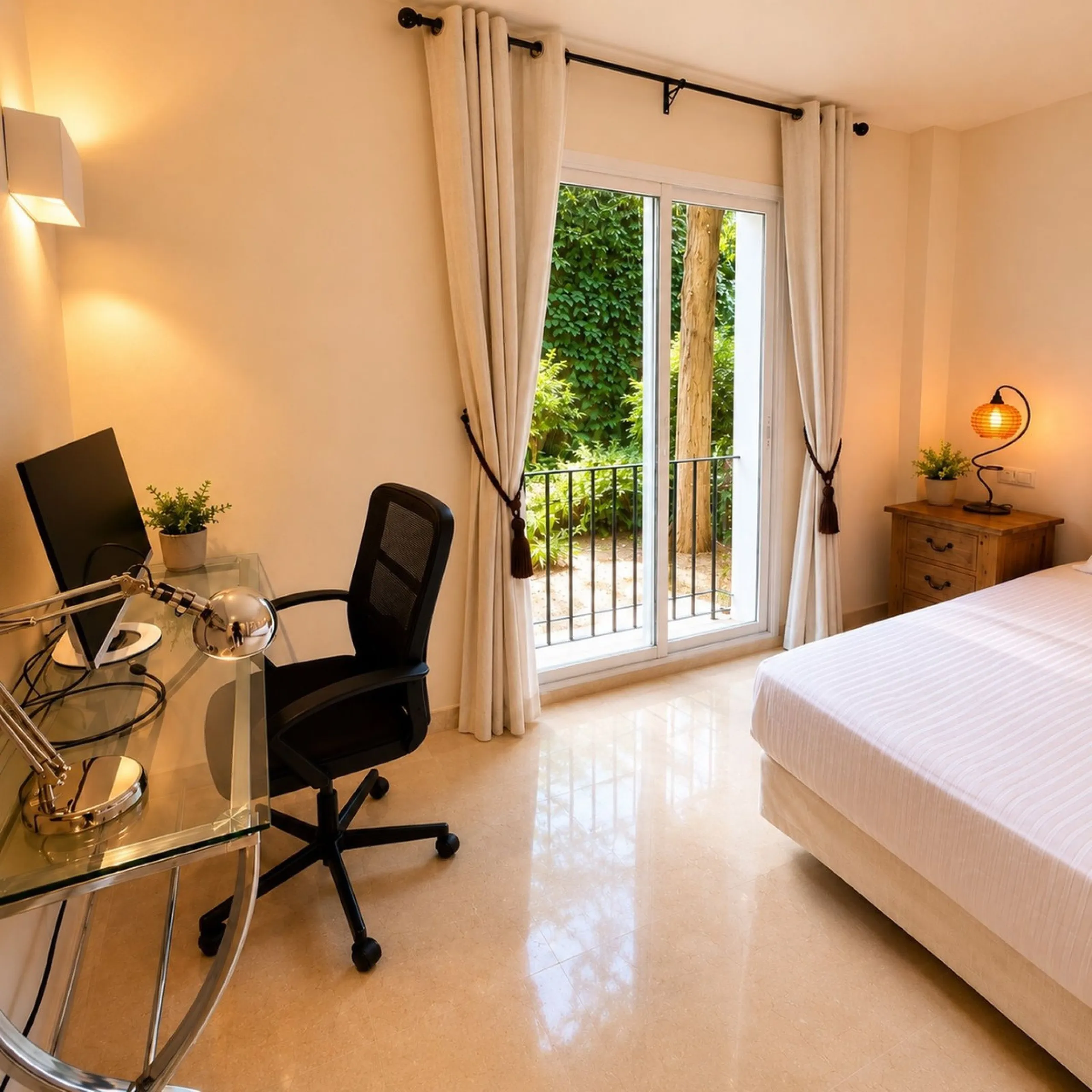 Spacious Ground Floor Apartment with Mountain & Sea Views in Gated La Quinta Urbanization