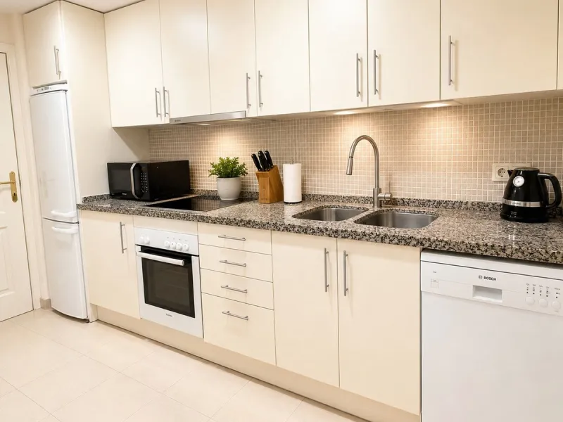 Spacious Ground Floor Apartment with Mountain & Sea Views in Gated La Quinta Urbanization