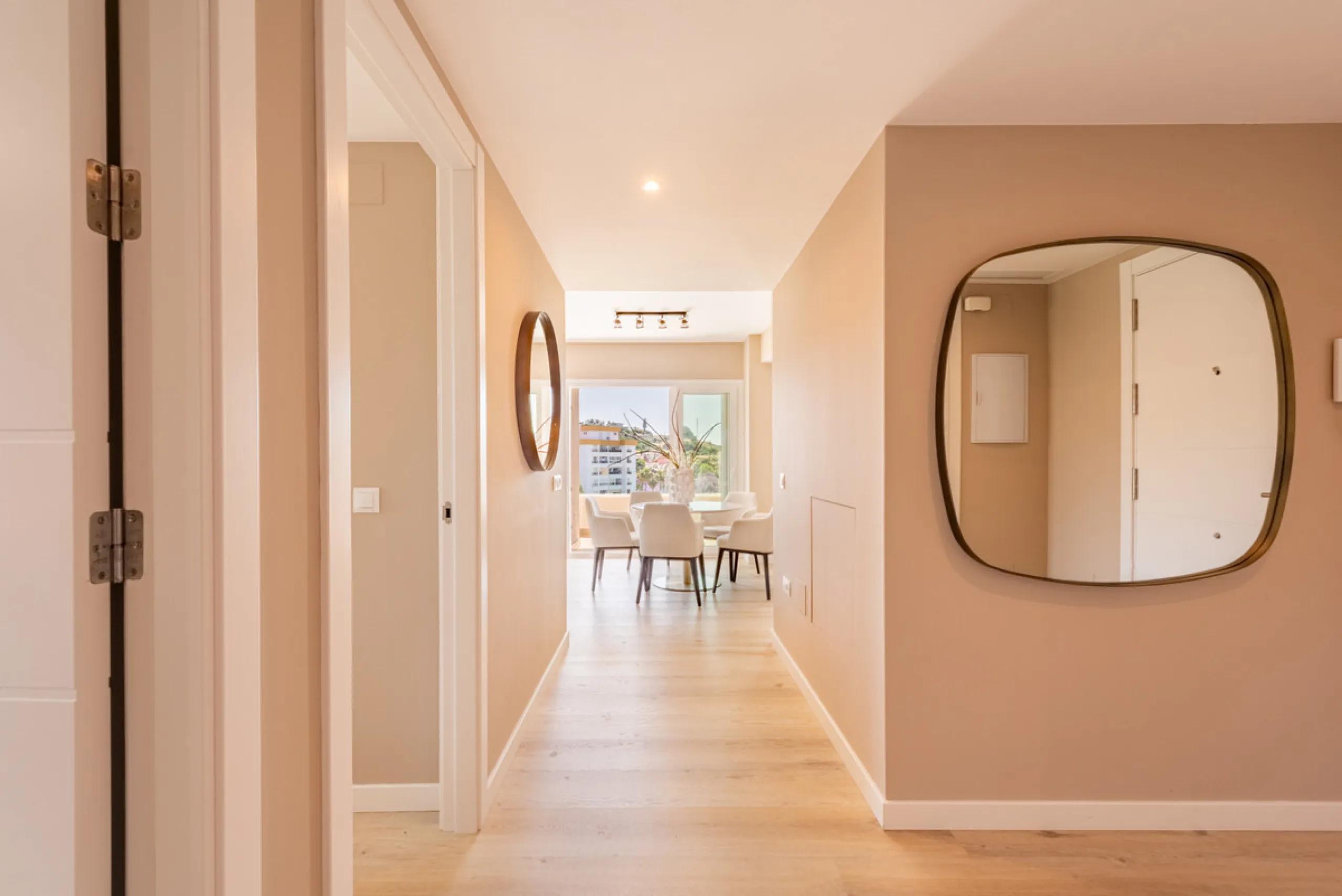 This brand new, never-before-occupied apartment is situated in the prestigious area of Nueva Andalucia, Marbella, Malaga, embodying both luxury and convenience on the renowned Costa Del Sol. Offering three bedrooms and two bathrooms, including an en-suite