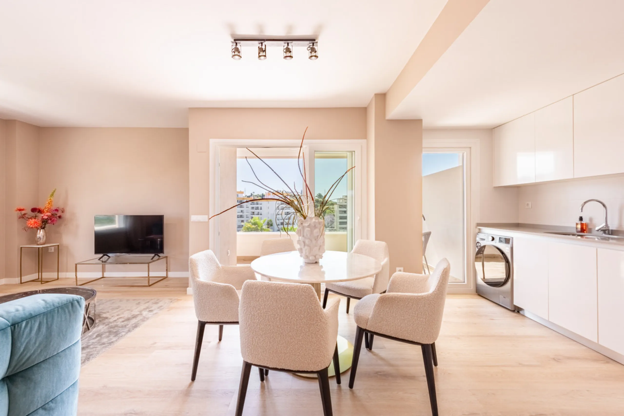 This brand new, never-before-occupied apartment is situated in the prestigious area of Nueva Andalucia, Marbella, Malaga, embodying both luxury and convenience on the renowned Costa Del Sol. Offering three bedrooms and two bathrooms, including an en-suite