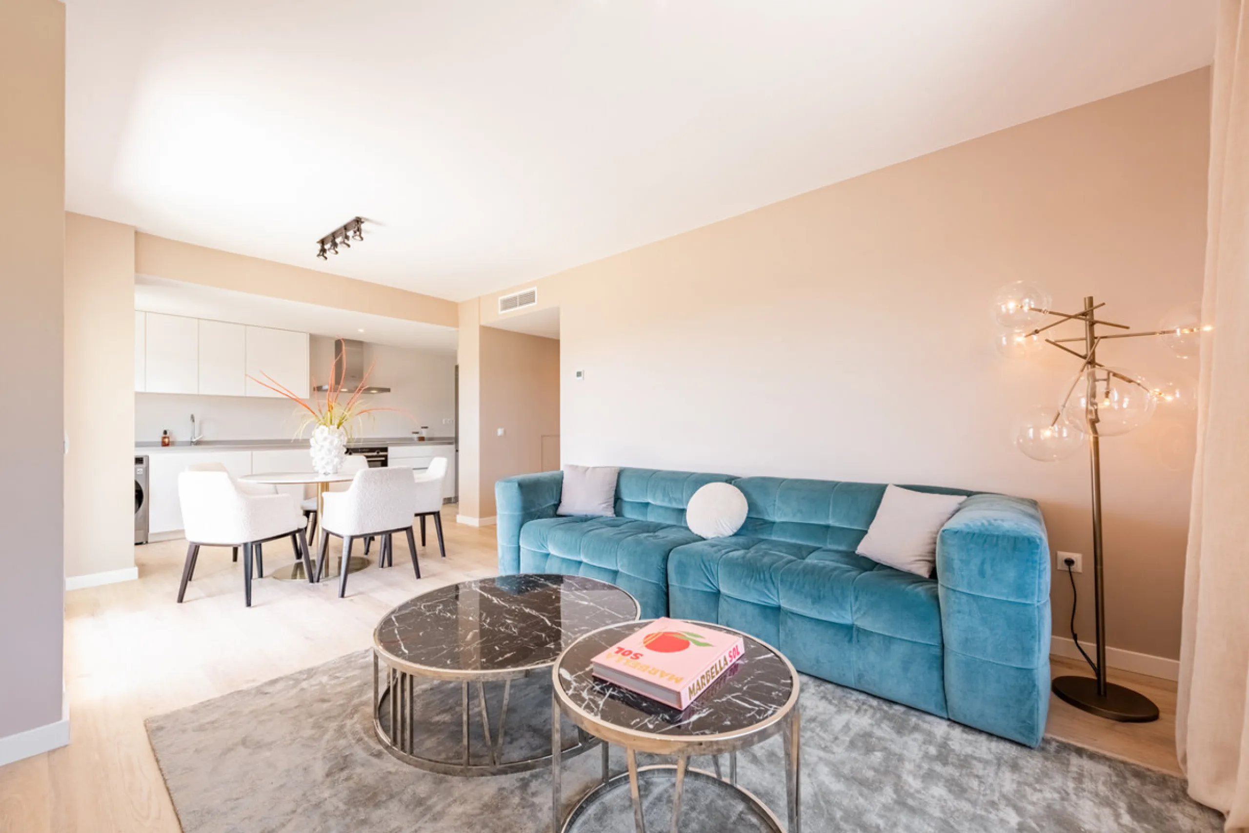 This brand new, never-before-occupied apartment is situated in the prestigious area of Nueva Andalucia, Marbella, Malaga, embodying both luxury and convenience on the renowned Costa Del Sol. Offering three bedrooms and two bathrooms, including an en-suite