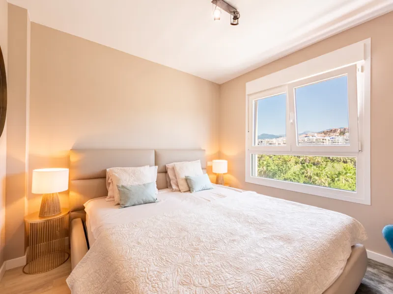 This brand new, never-before-occupied apartment is situated in the prestigious area of Nueva Andalucia, Marbella, Malaga, embodying both luxury and convenience on the renowned Costa Del Sol. Offering three bedrooms and two bathrooms, including an en-suite