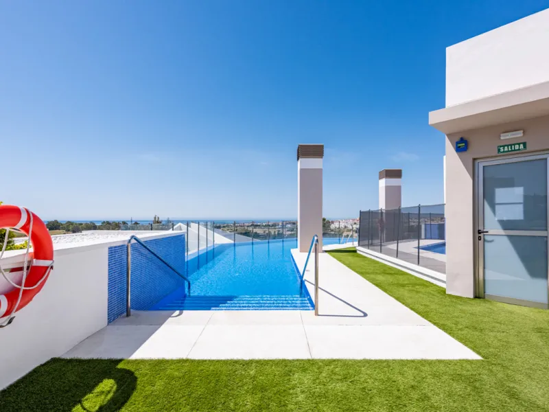 This brand new, never-before-occupied apartment is situated in the prestigious area of Nueva Andalucia, Marbella, Malaga, embodying both luxury and convenience on the renowned Costa Del Sol. Offering three bedrooms and two bathrooms, including an en-suite