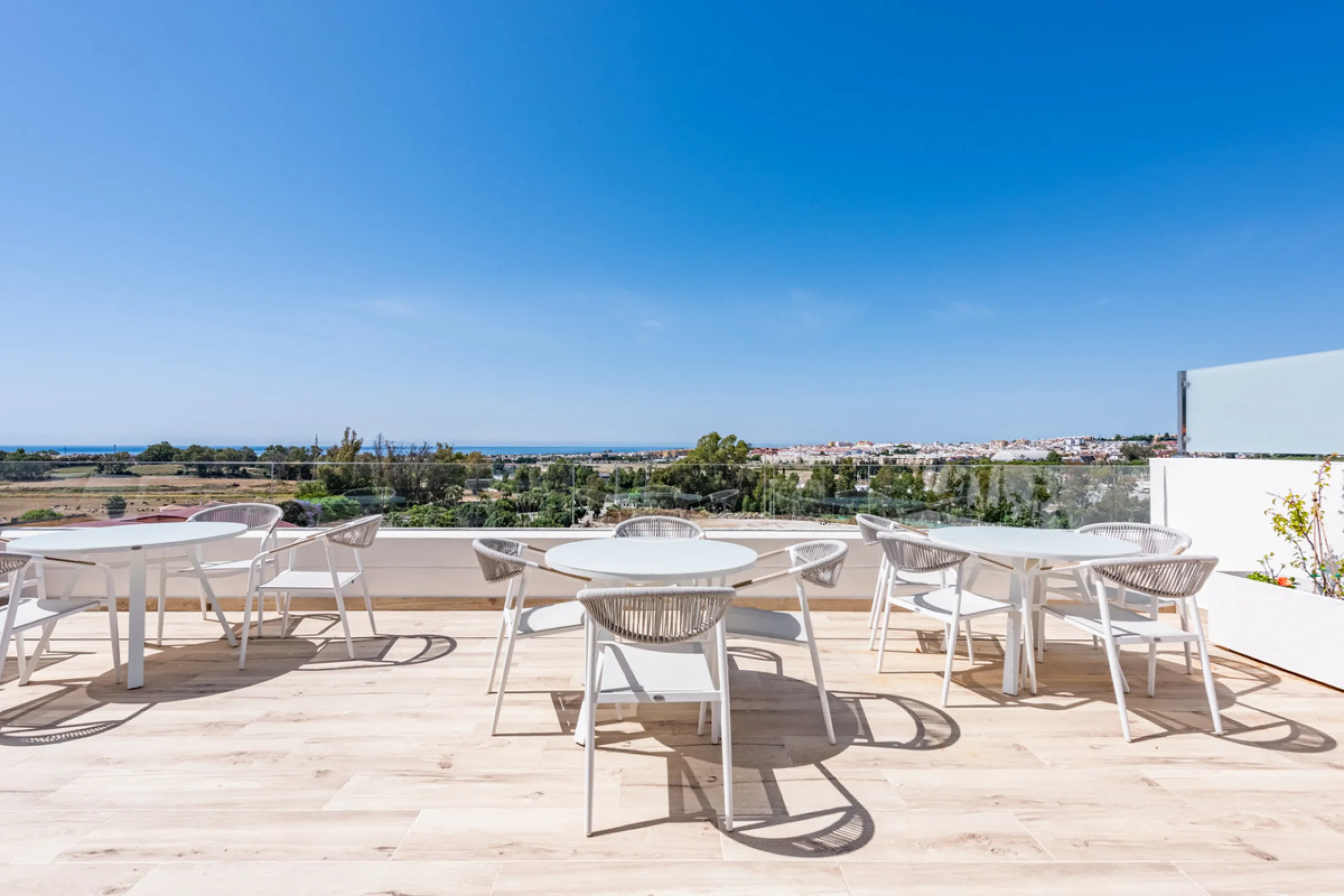 This brand new, never-before-occupied apartment is situated in the prestigious area of Nueva Andalucia, Marbella, Malaga, embodying both luxury and convenience on the renowned Costa Del Sol. Offering three bedrooms and two bathrooms, including an en-suite