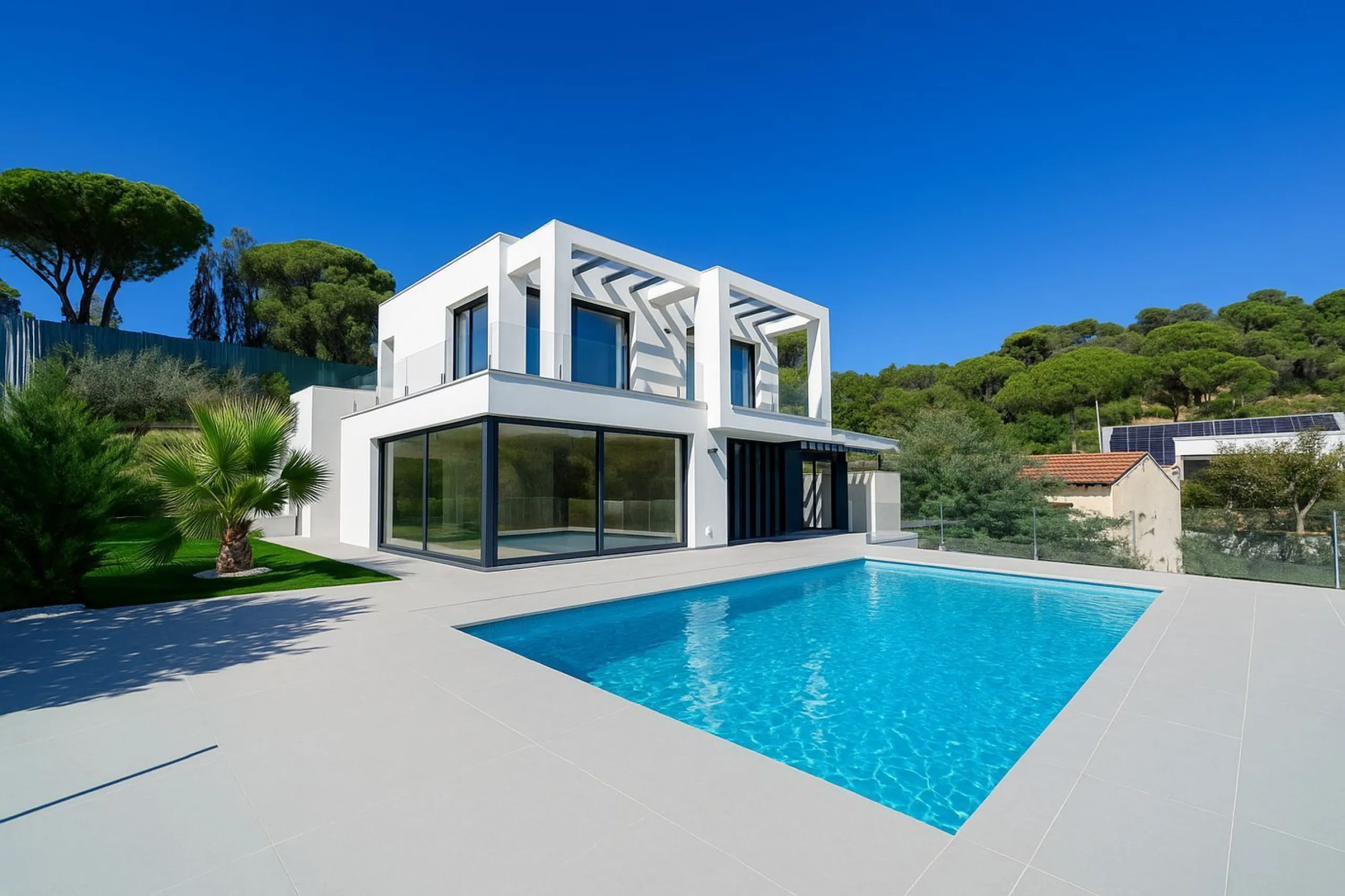 Modern and bright villa with sea views in Els Pinars, Lloret de Mar