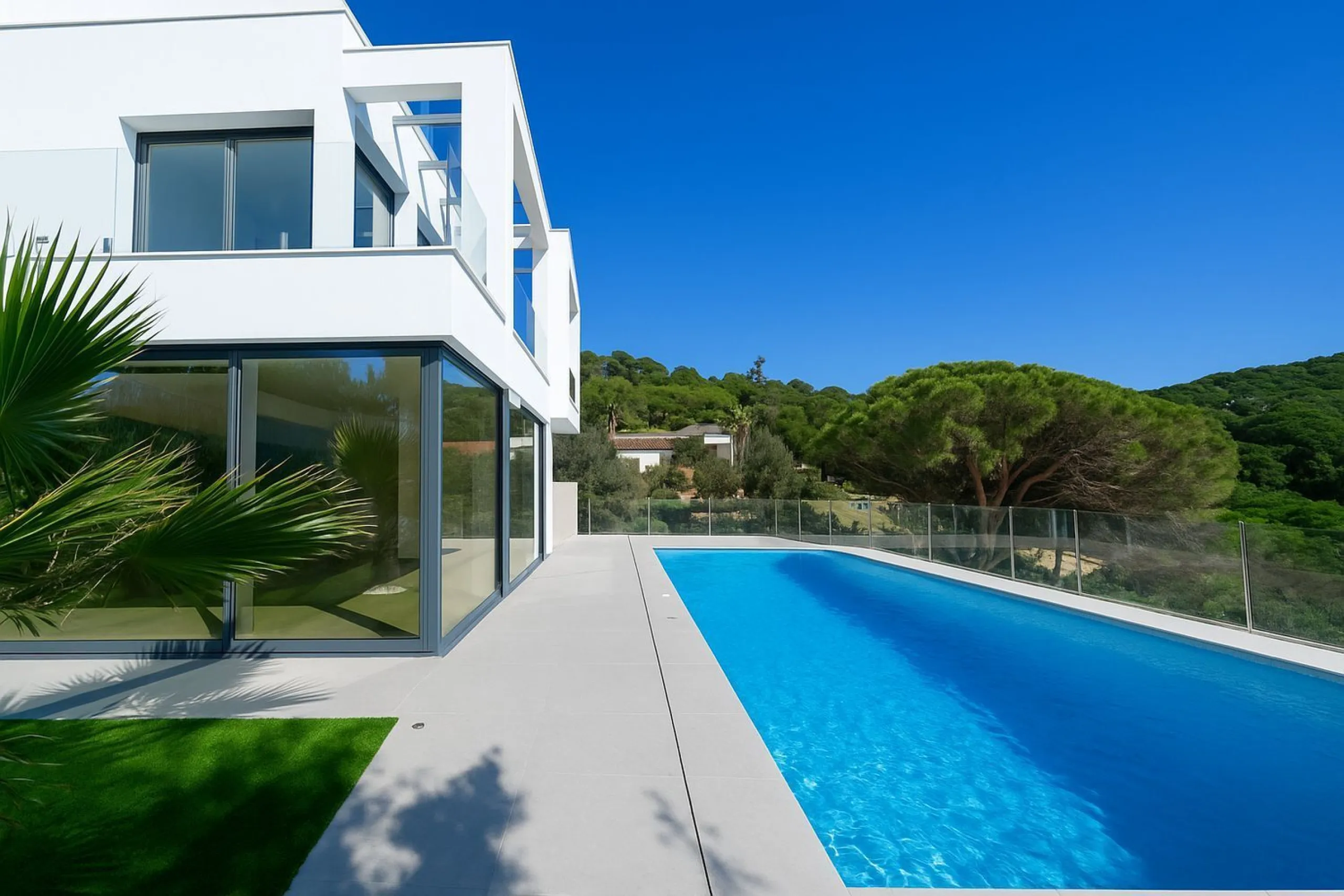 Modern and bright villa with sea views in Els Pinars, Lloret de Mar