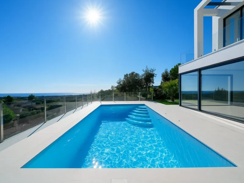 Modern and bright villa with sea views in Els Pinars, Lloret de Mar