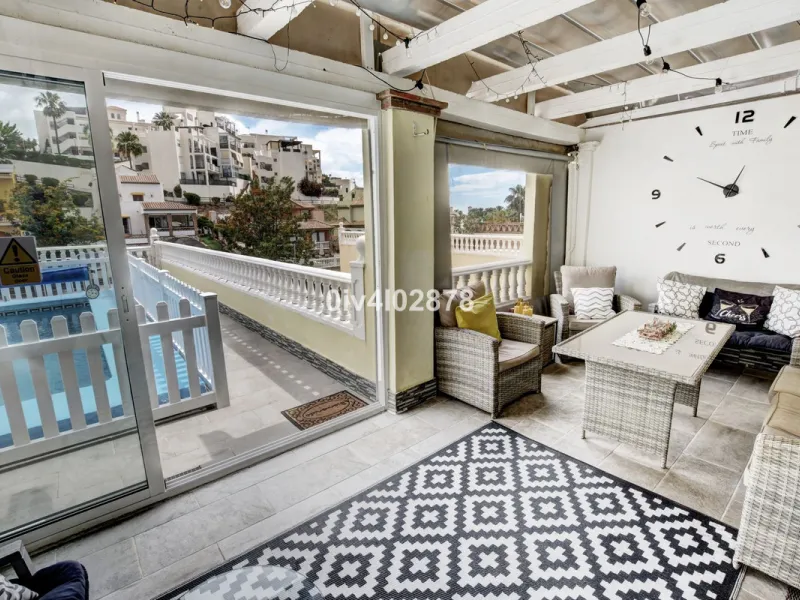 Prime Benalmádena Costa Residence with Guest Apartment, Pool, and Sea Views