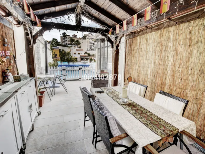 Prime Benalmádena Costa Residence with Guest Apartment, Pool, and Sea Views